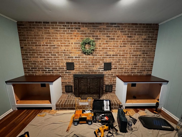 during a cabinet installation in lehigh valley